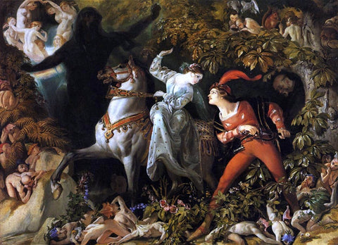  Daniel Maclise Scene from 'Undine' - Hand Painted Oil Painting