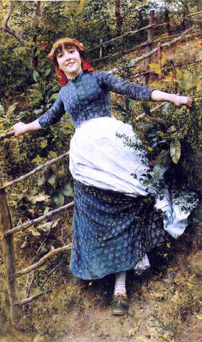  Daniel Ridgway Knight Summer's Folly - Hand Painted Oil Painting