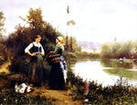  Daniel Ridgway Knight On the Way to Market - Hand Painted Oil Painting