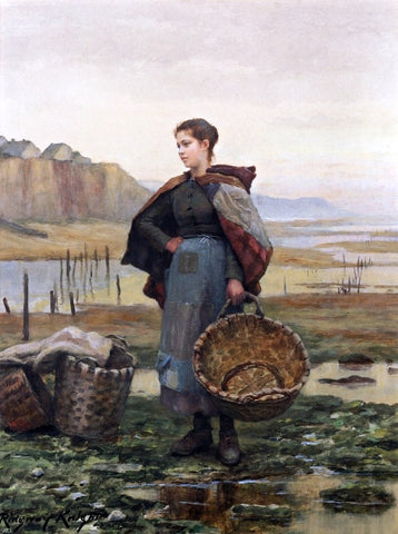  Daniel Ridgway Knight The Young Laundress - Hand Painted Oil Painting