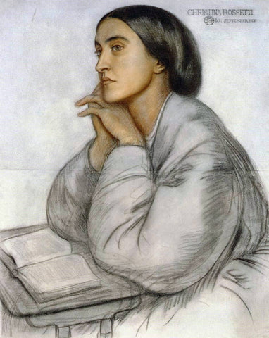  Dante Gabriel Rossetti Christina Rossetti - Hand Painted Oil Painting