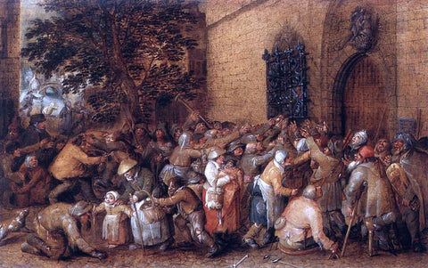  David Vinckboons Distribution of Loaves to the Poor - Hand Painted Oil Painting