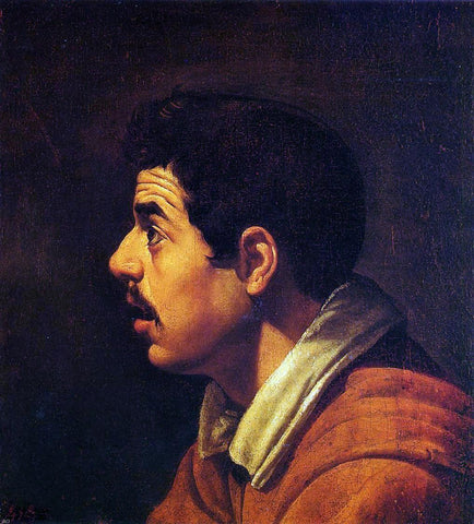  Diego Velazquez Head of a Young Man in Profile - Hand Painted Oil Painting