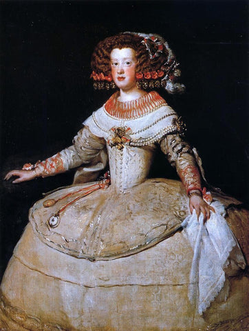  Diego Velazquez Infanta Maria Teresa - Hand Painted Oil Painting