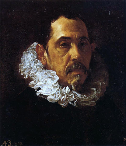  Diego Velazquez Portrait of a Man with a Goatee - Hand Painted Oil Painting