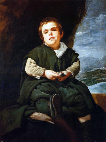  Diego Velazquez The Dwarf Francisco Lezcano - Hand Painted Oil Painting