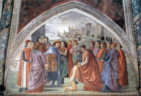  Domenico Ghirlandaio Renunciation of Worldly Goods - Hand Painted Oil Painting