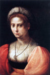  Domenico Puligo Portrait of a Lady - Hand Painted Oil Painting