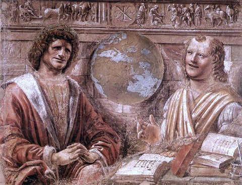  Donato Bramante Heraclitus and Democritus - Hand Painted Oil Painting