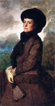  Eastman Johnson Ethel Eastman Johnson Conkling with Fan - Hand Painted Oil Painting