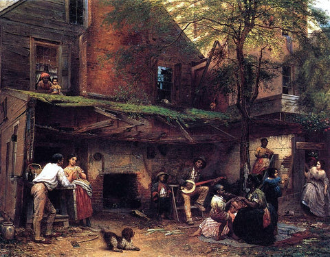  Eastman Johnson Negro Life in the South - Hand Painted Oil Painting