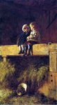  Eastman Johnson The Confab - Hand Painted Oil Painting