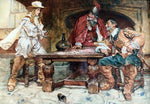  Edgar Bundy The Rook and Pigeons - Hand Painted Oil Painting