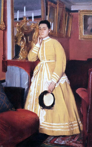  Edgar Degas Portrait of Madame Edmondo Morbilli, nee Therese De Gas - Hand Painted Oil Painting