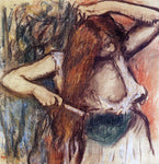  Edgar Degas Woman Combing Her Hair - Hand Painted Oil Painting