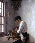  Edgar Melville Ward The Wood Carver - Hand Painted Oil Painting