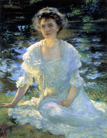  Edmund Tarbell Eleanor Hyde - Hand Painted Oil Painting