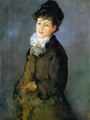  Edouard Manet Isabelle Lemonnier with a White Scarf - Hand Painted Oil Painting