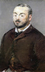  Edouard Manet Portrait of the Composer Emmanual Chabrier - Hand Painted Oil Painting