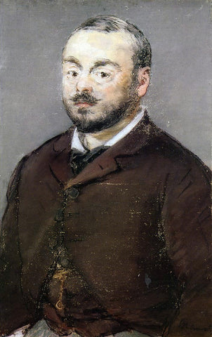  Edouard Manet Portrait of the Composer Emmanual Chabrier - Hand Painted Oil Painting