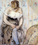  Edouard Manet Woman Fastening Her Garter - Hand Painted Oil Painting