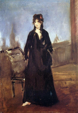  Edouard Manet Young Woman with a Pink Shoe (also known as Portrait of Bertne Morisot) - Hand Painted Oil Painting