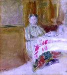  Edouard Vuillard Madame Vuillard at Table - Hand Painted Oil Painting