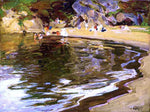  Edward Potthast Bathers in a Cove - Hand Painted Oil Painting