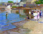  Edward Potthast Children Playing at the Beach - Hand Painted Oil Painting