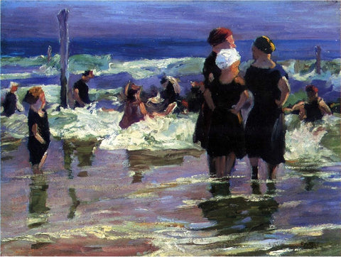  Edward Potthast The Gossips - Hand Painted Oil Painting