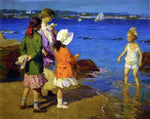  Edward Potthast The Water's Fine - Hand Painted Oil Painting