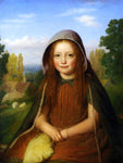  Edward Thompson Davis A Country Lass - Hand Painted Oil Painting
