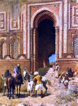  Edwin Lord Weeks Indian Horsemen at the Gateway of Alah-ou-din, Old Delhi - Hand Painted Oil Painting