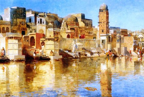  Edwin Lord Weeks Muttra - Hand Painted Oil Painting