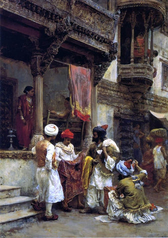  Edwin Lord Weeks The Silk Merchants - Hand Painted Oil Painting