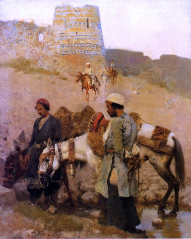  Edwin Lord Weeks Travelling in Persia - Hand Painted Oil Painting