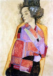  Egon Schiele The Daydreamer (Gerti Schiele) - Hand Painted Oil Painting