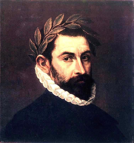  El Greco Poet Ercilla y Zuniga - Hand Painted Oil Painting