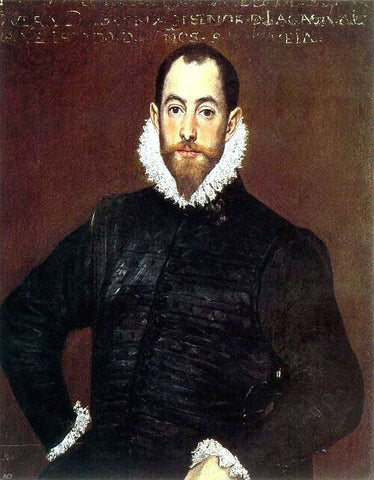  El Greco Portrait of a Gentleman from the Casa de Leiva - Hand Painted Oil Painting