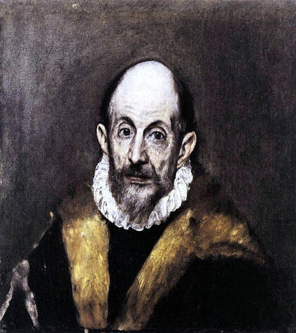  El Greco Portrait of a Man - Hand Painted Oil Painting