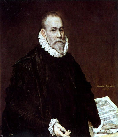  El Greco Portrait of Doctor Rodrigo de la Fuente (El Madico) - Hand Painted Oil Painting
