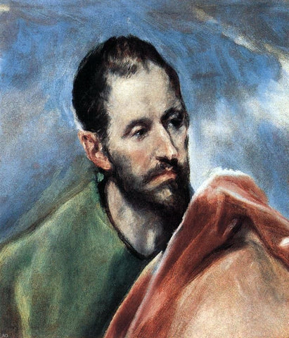  El Greco Study of a Man - Hand Painted Oil Painting