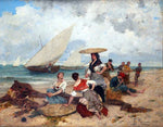  Eliseo Meifren I Roig Pescadoras - Hand Painted Oil Painting