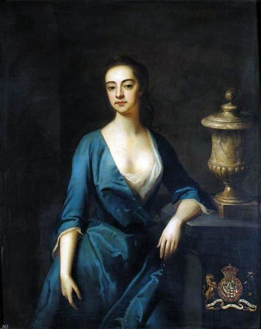  Enoch Seeman Portrait of Henrietta Louisa Jeffreys - Hand Painted Oil Painting