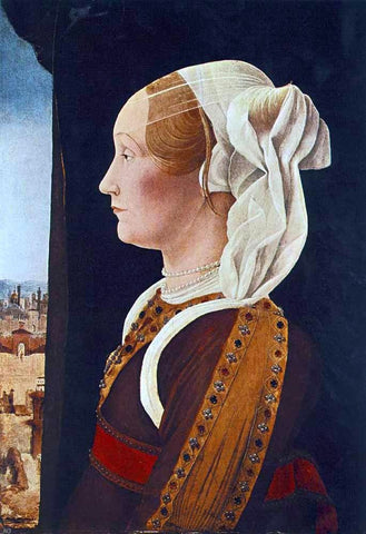  Ercole De' Roberti Portrait of Ginevra Bentivoglio - Hand Painted Oil Painting