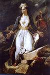  Eugene Delacroix Greece on the Ruins of Missolonghi - Hand Painted Oil Painting