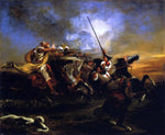  Eugene Delacroix Moroccan Military Exercises - Hand Painted Oil Painting
