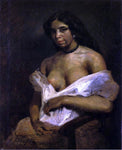  Eugene Delacroix Portrait of Aspasie - Hand Painted Oil Painting