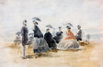  Eugene-Louis Boudin Crinolines - Hand Painted Oil Painting