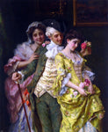  Federico Andreotti Flirtation - Hand Painted Oil Painting